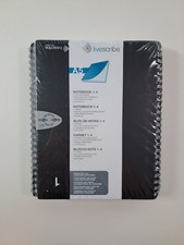 Livescribe College Ruled A5 Notebooks 4-Pack Black SEALED picture