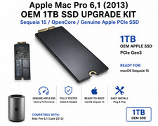Apple Mac Pro 6,1 A1481 1TB SSD Upgrade Kit Sequoia 15 OpenCore PCIe 2013 OEM picture