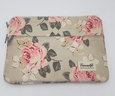 Canvaslife Canvas Elegant Floral Flower Print Padded Laptop Computer Bag 14x9.5