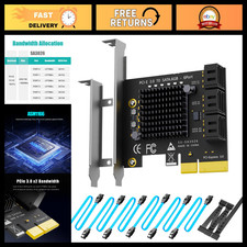 6-Port SATA Expansion Card, PCIe X4 Interface, High-Speed Data Transfer, Upgrade picture