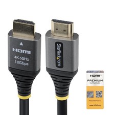 StarTech HDMMV10F 10ft HDMI 2.0 Cable 4K 60Hz HDR10 High-Flex picture