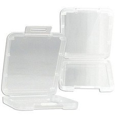 eTECH 10 Pack of Clear Plastic CF/Compact Flash Memory Card Case Holder Compatib picture