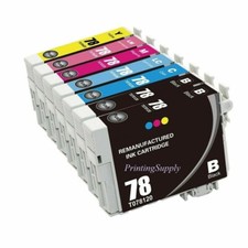 7PK Ink For Epson 78 T0781 - T0786 Stylus Photo R260 R280 R380 RX580 RX595 RX680 picture