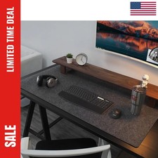 XXL Large Wool Felt Desk Mat Gaming Mouse Pad Non Slip Keyboard Computer Desktop picture