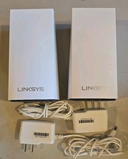 Set Of 2 Linksys VLP01 Velop Dual Band AC1200 Wireless Mesh Wifi Router - White picture