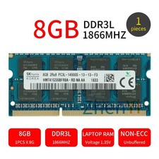 SKHynix 8GB PC3L-14900S 2Rx8 DDR3L 1867MHz 1.35V 204Pin SODIMM Laptop Memory RAM picture
