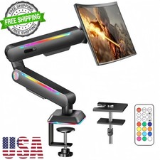 Gaming Monitor Stand with RGB LED Lights – Adjustable Ergonomic Riser picture