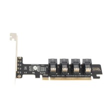 PCIE to U.2 Adapter Card, PCIE X16 to 4 Port U.2 NVME SFF-8643/8639 Expansion... picture