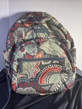 Vera Bradley Nomadic School Backpack Nylon Coral Mint Blue Gray REDUCED picture