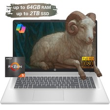 HP Touchscreen Laptop computer 17.3 inch AMD Ryzen 5-7430U UP TO 64GB RAM 2TB picture