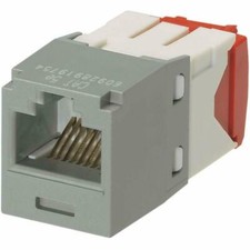 Panduit CJ5E88TGIG (15 Pack) Category-5E 8-Wire TG-Style Jack Module - Gray picture