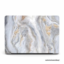 2in1 Elegant White Grey Marble Hard Case For Macbook Pro Air 11 12 13 15 16 inch picture