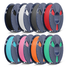 SUNLU 1.75mm PLA PLA+ PLA+2.0 PETG Multicolor Filament Bundle, 250g*8 Rolls picture