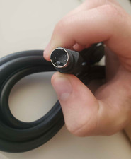 6 foot black ADB Male to Male Apple Desktop Bus cable for Apple Macintosh picture
