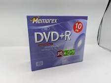 Memorex DVD-R 10 Pack 16x 4.7gb/go 120min NEW SEALED picture