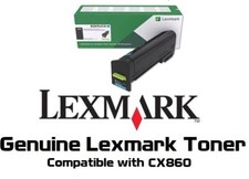 Mostly New Genuine Lexmark 82K1UC0 Cyan Ultra Hi Yld Toner Cartridge 95% CX860 picture