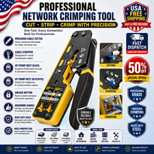 RJ45 Crimp Tool Pass Through Ethernet Crimper Cat6 Cat5e Cat5 RJ45 RJ11 picture