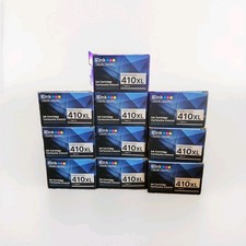 Lot of 10 410XL EZINK replacement ink Black cartridges for Epson brand picture