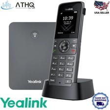 Yealink W73P DECT IP Phone System W73H Handset W70B Base, 10 SIP, 20 Call - NEW picture