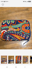 Vera Bradley Multicolor Paisley Quilted Zipper Tablet/eReader Sleeve Pouch 9x7 picture