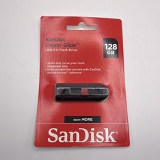 Sandisk SDCZ60-128G-A46C 128 GB Cruzer Glide Flash Drive - USB 2.0 - Black picture