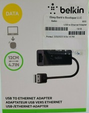 Belkin 4.7in USB To Ethernet Adapter NEW up to 100 Mbps picture
