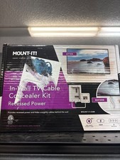Mount-It MI-7284 In-Wall TV Cable Concealer with Recessed Power 2-Piece Kit picture
