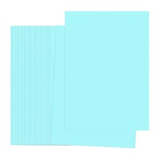 Light Blue Color Copy Paper, 50 Sheets 11.7x8.3
