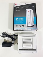 Motorola ARRIS SURFboard SB6141 DOCSIS 3.0 Cable Modem White (SEE PHOTOS) picture