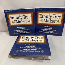 Broderbund Family Tree Maker Version 8 Volumes 1, 2, & 3 Y2K 2000 CD-ROM picture