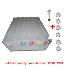 T7251-T7254 T725A empty refillable with chips for epson F2000 F2100 F2130 F21610 picture