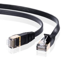 Sanwa Supply LAN Cable CAT7 ultra flat 10m 10Gbps / 600MHz KB-FLU7-10BK NEW picture