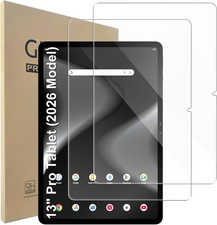 2 Pack New ONN 13 inch Screen Protector Tempered Glass for Onn 13.2