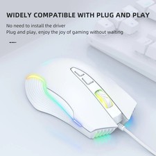 ONIKUMA CW905 6400 DPI Wired Gaming Mouse with Breathing LED Colors (White) picture