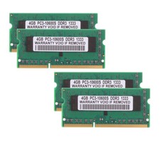 16 GB 4x 4 GB RAM DDR3 RAM PC3 10600 204Pin 1333Mhz SODIMM Laptop Memory Upgrade picture