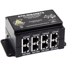 Ditek DTK-WM4NETS 4 Channel Wall Mount Ethernet and PoE Surge Protector NEW picture