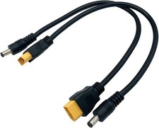 2-Pack XT60 to DC5521 Power Cable for FPV Goggles - Heat Resistant Design picture