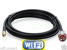 TIMES® 1-30' LMR-195 TP-LINK TL-ANT24PT N Male to RP-SMA Male Pigtail Cable USA picture