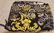 Vera Bradley Baroque Cotton Quilted Padded Tablet Case Pouch Zippered  picture