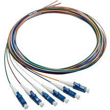6 Strand Singlemode 9/125 LC-UPC Fiber Pigtail, 1.5 Meter (5ft) LC Cable picture