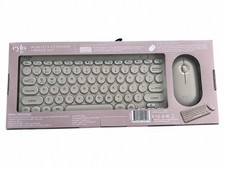 Cylo Liv CY-KB01 Wireless Portable Keyboard & Mouse Set Pink Bluetooth USB picture