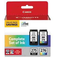 Genuine Canon PG-275 CL-276 Value Pack Complete Set of Ink Retail Box picture