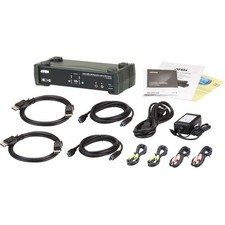 ATEN 2-Port USB 3.0 4K DisplayPort MST KVMP Switch [Cables Included] (cs1922m) picture