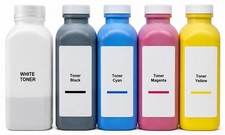 NEW PREMIUM COMPATIBLE TONER REFILL FOR KIARO QL-300 (C-Y-M-K-WHITE) picture