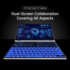 16in. DUAL-SCREEN Laptop i7-1260 64gb 2x2TB SSD Win11 Pro picture