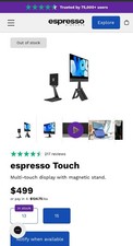 Espresso Display 15 Touch With Magnetic Stand Brand NEW picture