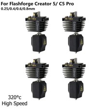 4PCS Hotend Kit Assembly Hardened Steel Nozzle For Flashforge Creator 5/C5 Pro picture