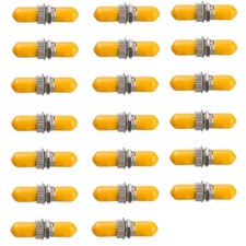 20 Pack Fiber Optical Coupler ST Fiber Optical Cable Barrel Connector ST to S... picture