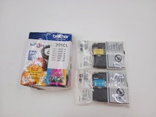GENUINE OEM BROTHER LC201 (1) YELLOW & (1) CYAN PRINTER INK CARTRIDGES EXP 05/27 picture