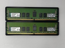DDR4 ECC RAM Kingston 8GB 1Rx4 2133p KVR21R15S4K4/32 Two Sticks Of 8GB Ea picture
